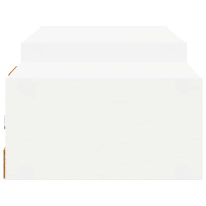 vidaXL Wall-mounted TV Cabinet Wall-Mounted White 140 x 28 x 21 cm