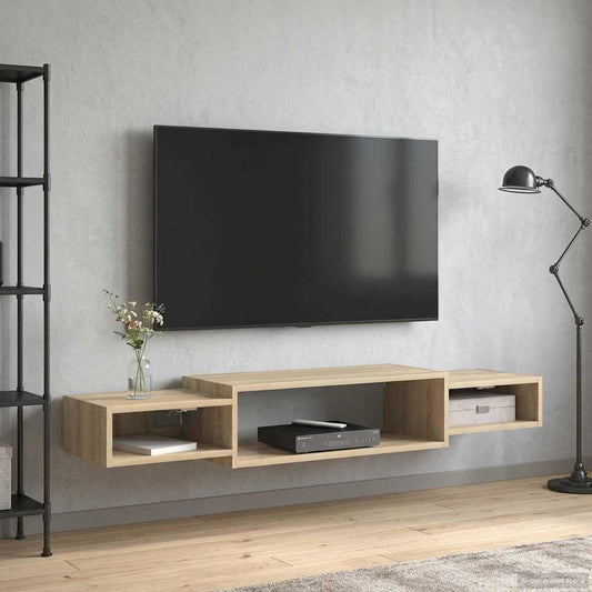 vidaXL Wall-mounted TV Cabinet Wall-Mounted Sonoma Oak