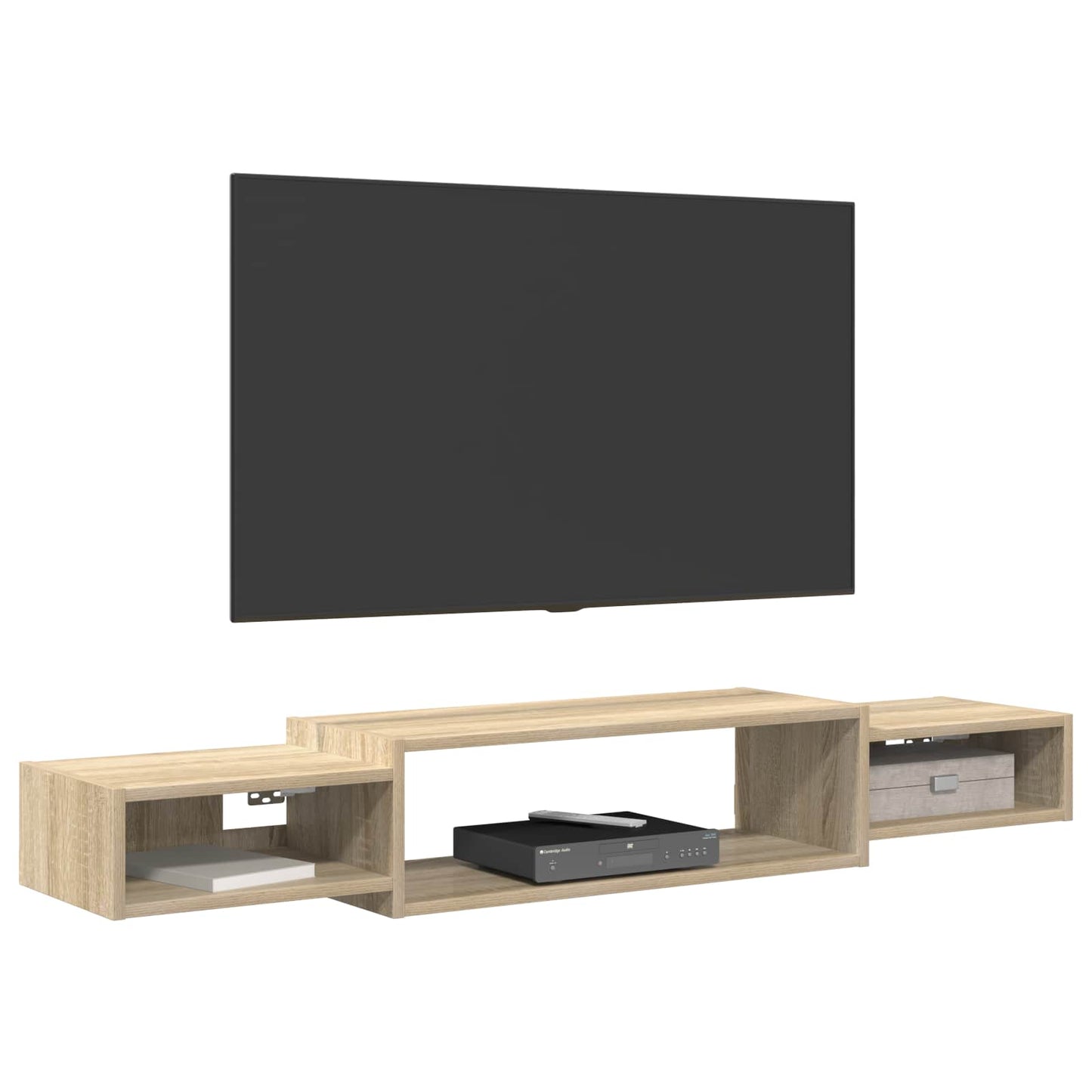 vidaXL Wall-mounted TV Cabinet Wall-Mounted Sonoma Oak