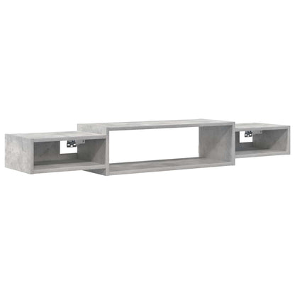 vidaXL Wall-mounted TV Cabinet Wall-Mounted Concrete Grey