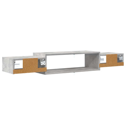 vidaXL Wall-mounted TV Cabinet Wall-Mounted Concrete Grey