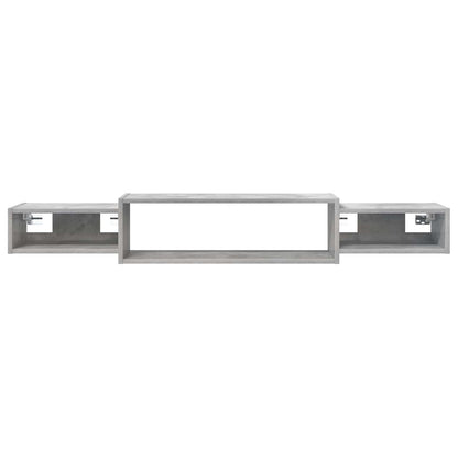 vidaXL Wall-mounted TV Cabinet Wall-Mounted Concrete Grey