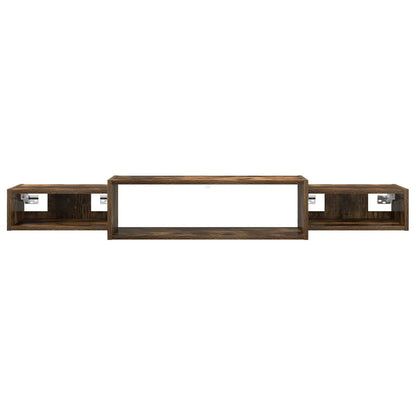 vidaXL Wall-mounted TV Cabinet Wall-Mounted Smoked Oak