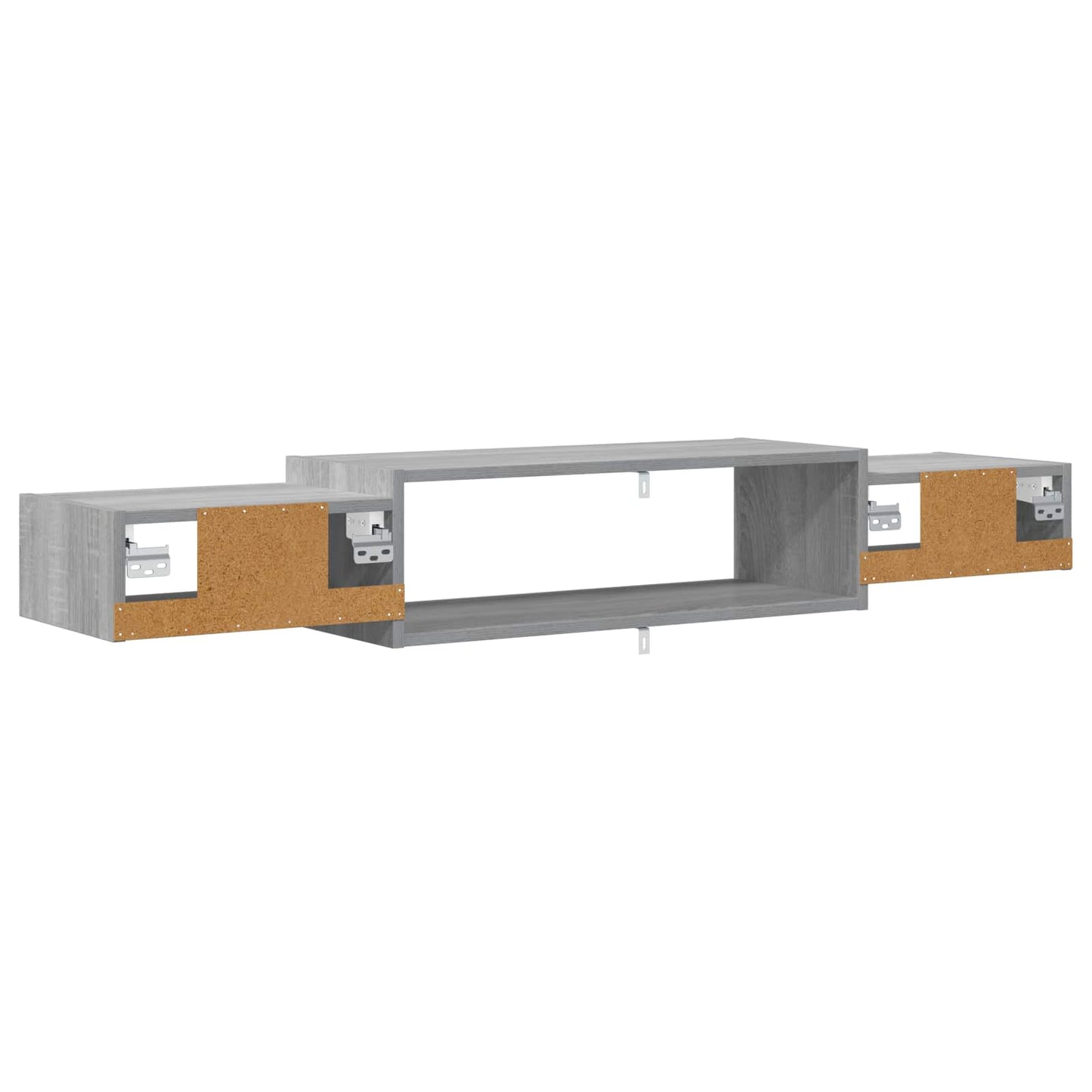vidaXL Wall-mounted TV Cabinet Wall-Mounted Grey Sonoma