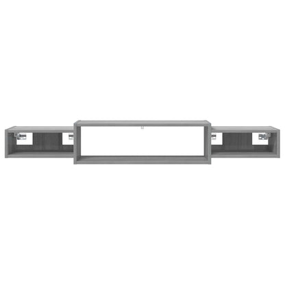 vidaXL Wall-mounted TV Cabinet Wall-Mounted Grey Sonoma