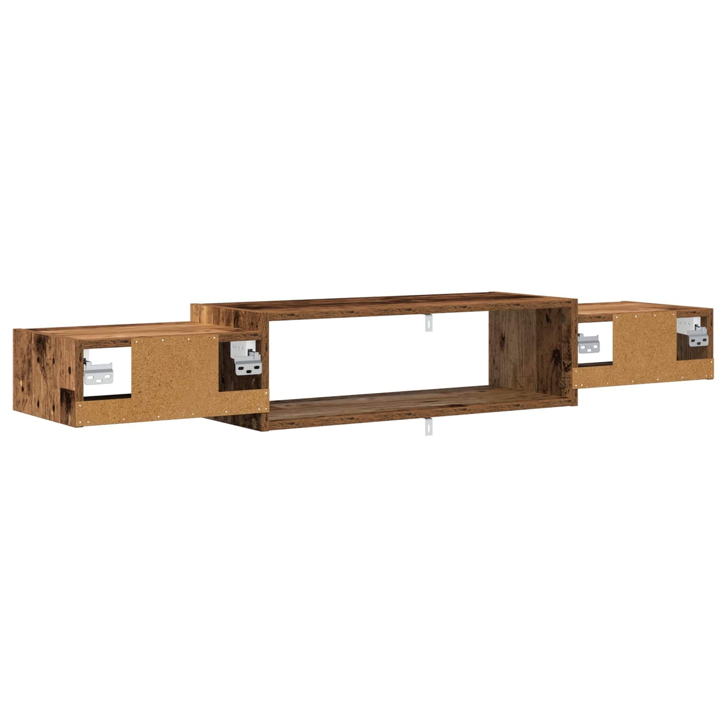 vidaXL Wall-mounted TV Cabinet Wall-Mounted Old Wood 140 x 28 x 21 cm