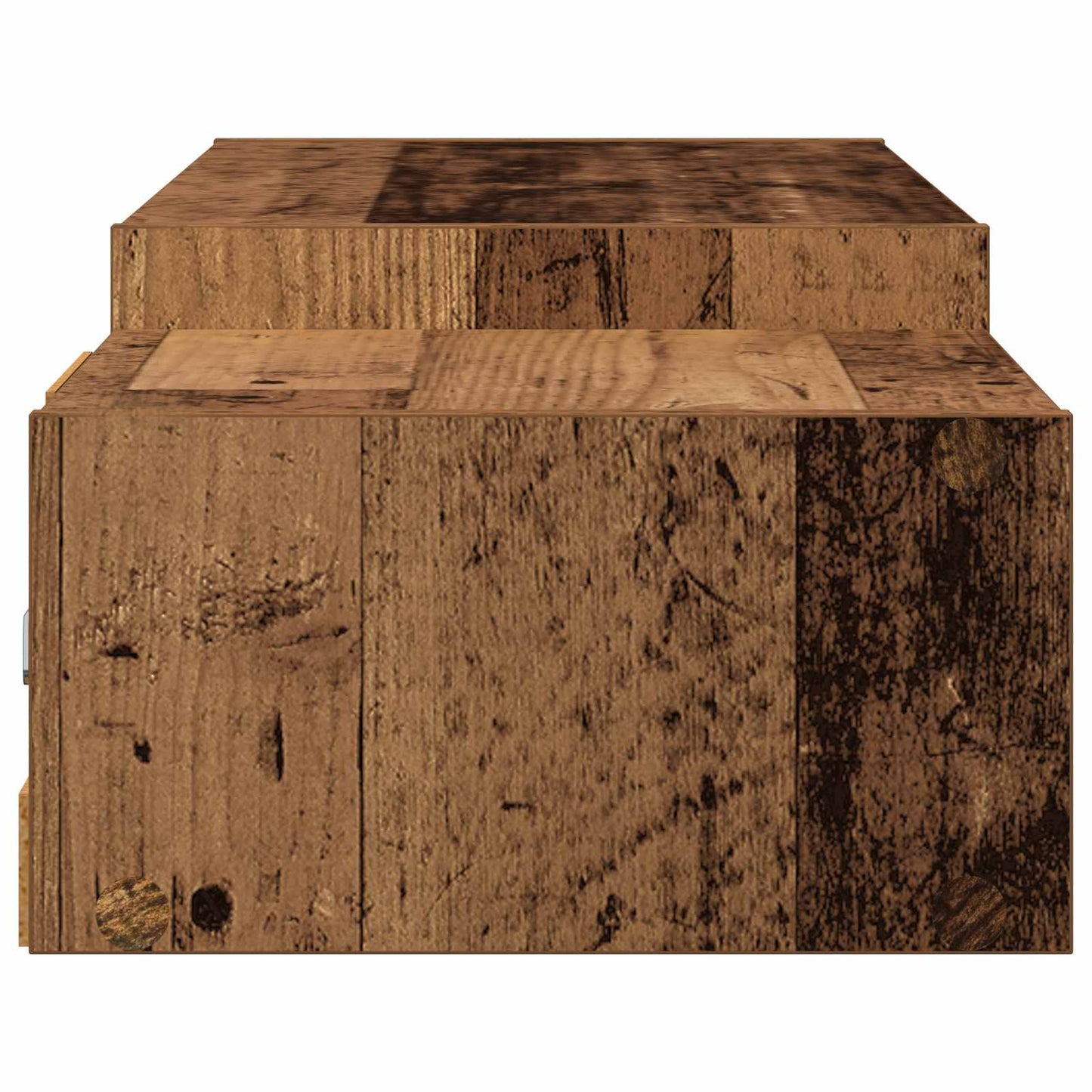 vidaXL Wall-mounted TV Cabinet Wall-Mounted Old Wood 140 x 28 x 21 cm