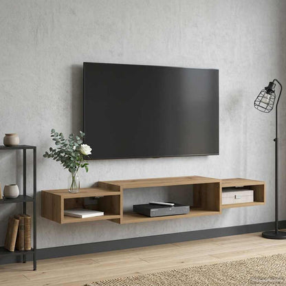 vidaXL Wall-mounted TV Cabinet Wall-Mounted Artisan Oak