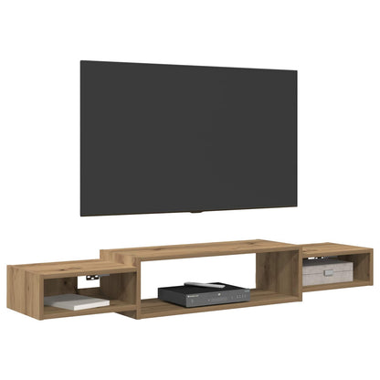 vidaXL Wall-mounted TV Cabinet Wall-Mounted Artisan Oak