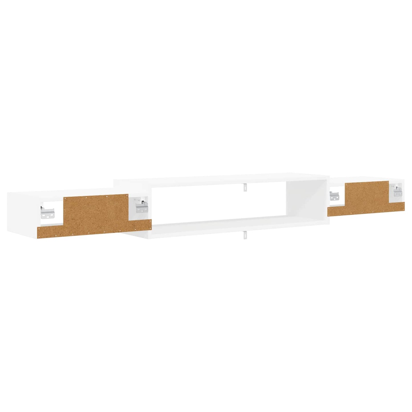 vidaXL Wall-mounted TV Cabinet Wall-Mounted White 180 x 28 x 21 cm