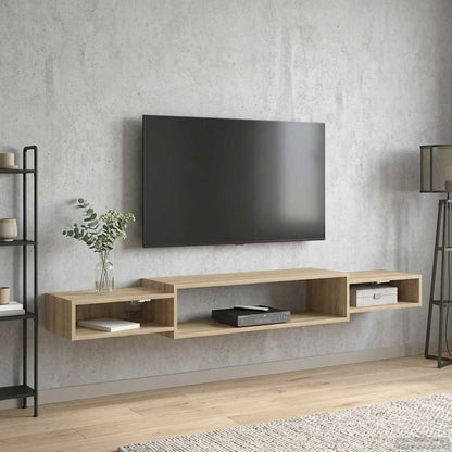 vidaXL Wall-mounted TV Cabinet Wall-Mounted Sonoma Oak