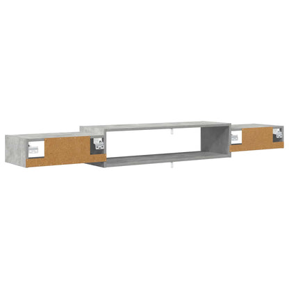 vidaXL Wall-mounted TV Cabinet Wall-Mounted Concrete Grey