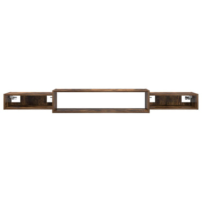 vidaXL Wall-mounted TV Cabinet Wall-Mounted Smoked Oak