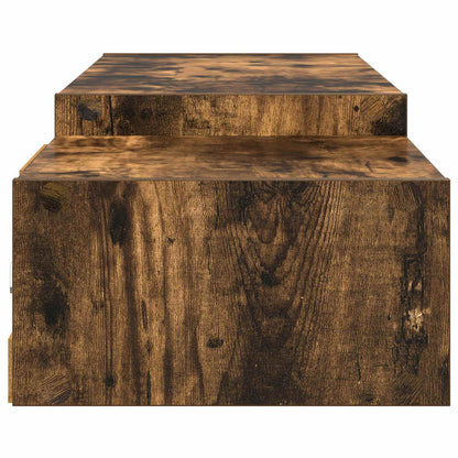 vidaXL Wall-mounted TV Cabinet Wall-Mounted Smoked Oak