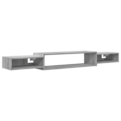 vidaXL Wall-mounted TV Cabinet Wall-Mounted Grey Sonoma