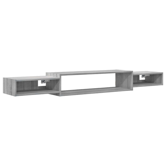 vidaXL Wall-mounted TV Cabinet Wall-Mounted Grey Sonoma