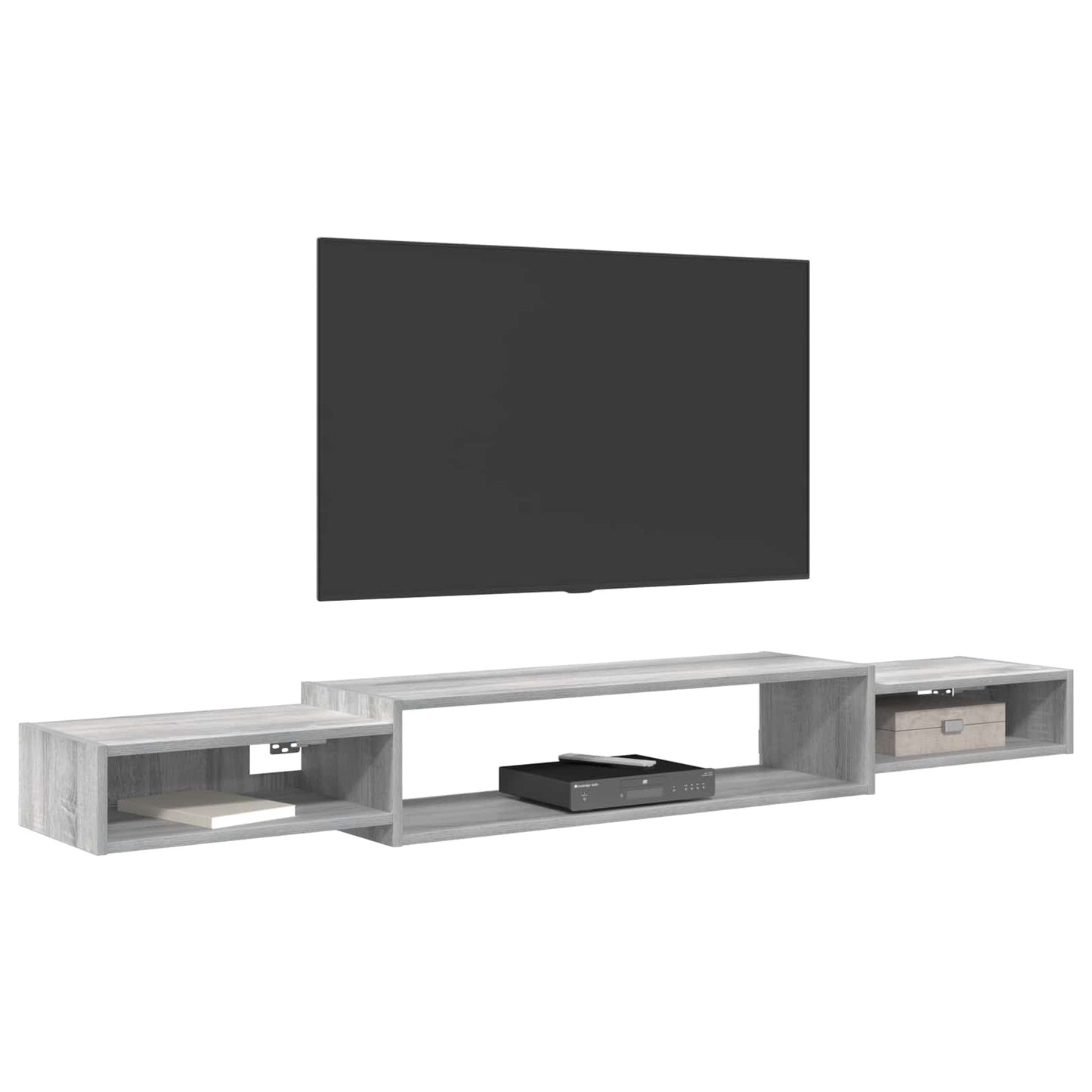 vidaXL Wall-mounted TV Cabinet Wall-Mounted Grey Sonoma