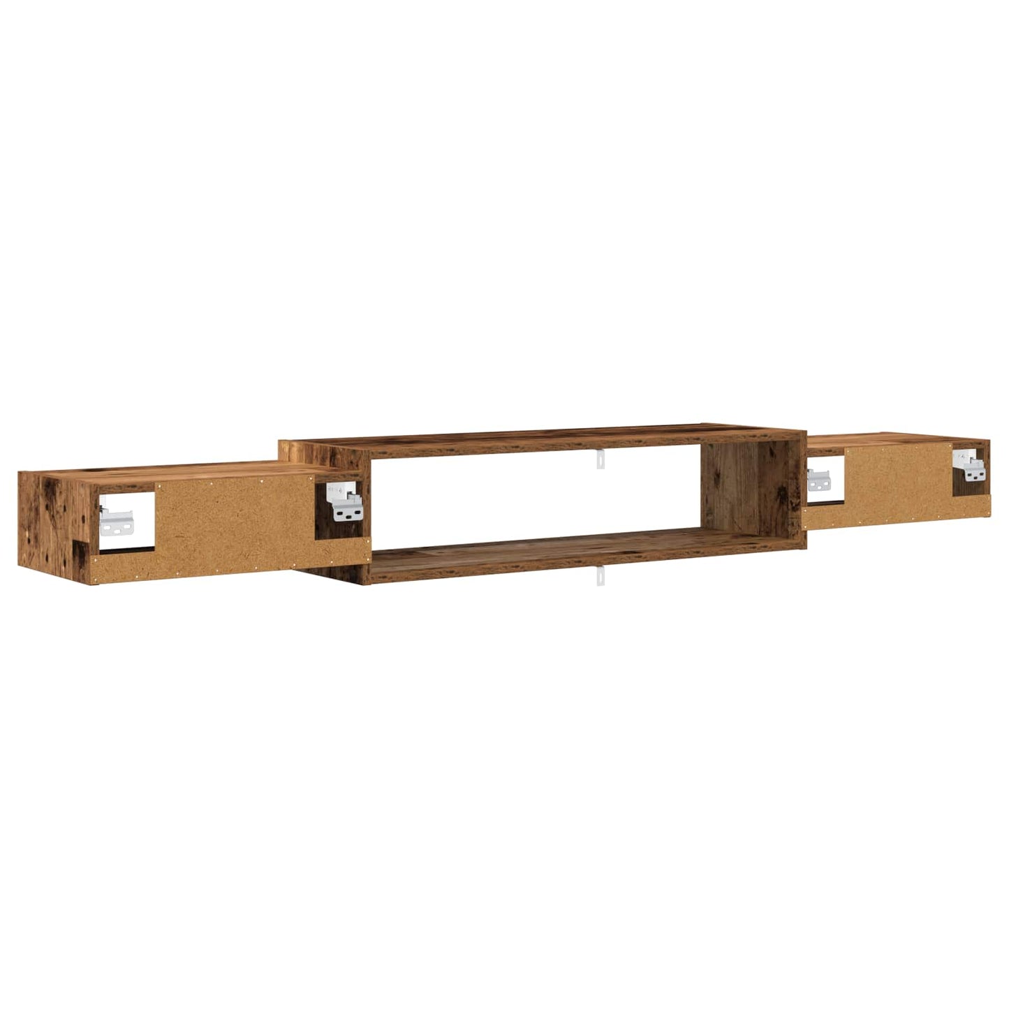 vidaXL Wall-mounted TV Cabinet Wall-Mounted Old Wood 180 x 28 x 21 cm