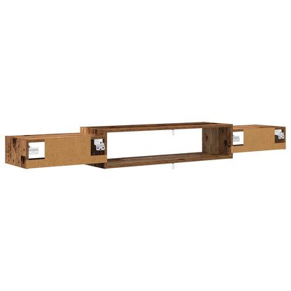 vidaXL Wall-mounted TV Cabinet Wall-Mounted Old Wood 180 x 28 x 21 cm