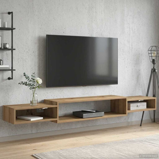 vidaXL Wall-mounted TV Cabinet Wall-Mounted Artisan Oak