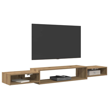 vidaXL Wall-mounted TV Cabinet Wall-Mounted Artisan Oak