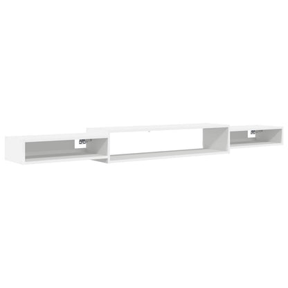 vidaXL Wall-mounted TV Cabinet Wall-Mounted White 220 x 28 x 21 cm