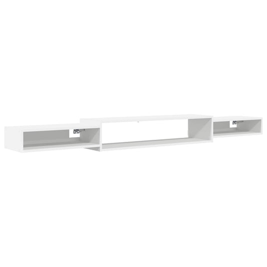 vidaXL Wall-mounted TV Cabinet Wall-Mounted White 220 x 28 x 21 cm
