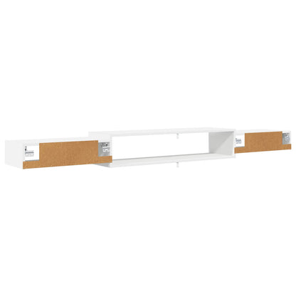 vidaXL Wall-mounted TV Cabinet Wall-Mounted White 220 x 28 x 21 cm