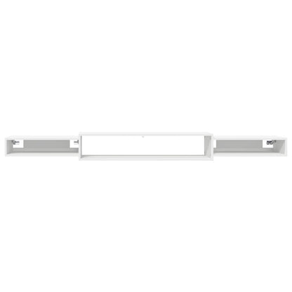 vidaXL Wall-mounted TV Cabinet Wall-Mounted White 220 x 28 x 21 cm