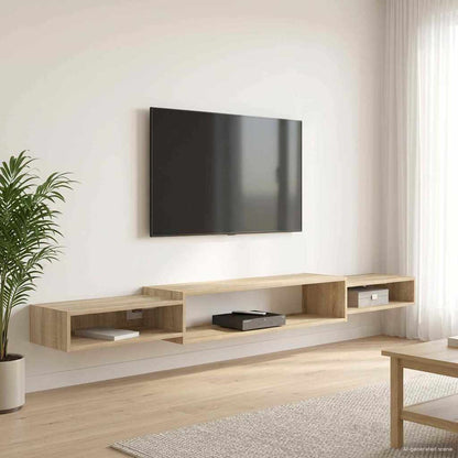 vidaXL Wall-mounted TV Cabinet Wall-Mounted Sonoma Oak