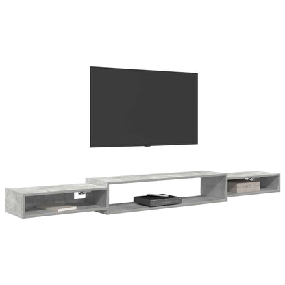 vidaXL Wall-mounted TV Cabinet Wall-Mounted Concrete Grey