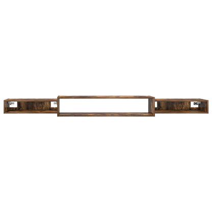 vidaXL Wall-mounted TV Cabinet Wall-Mounted Smoked Oak