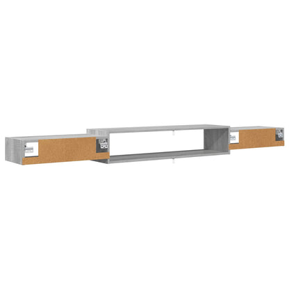 vidaXL Wall-mounted TV Cabinet Wall-Mounted Grey Sonoma
