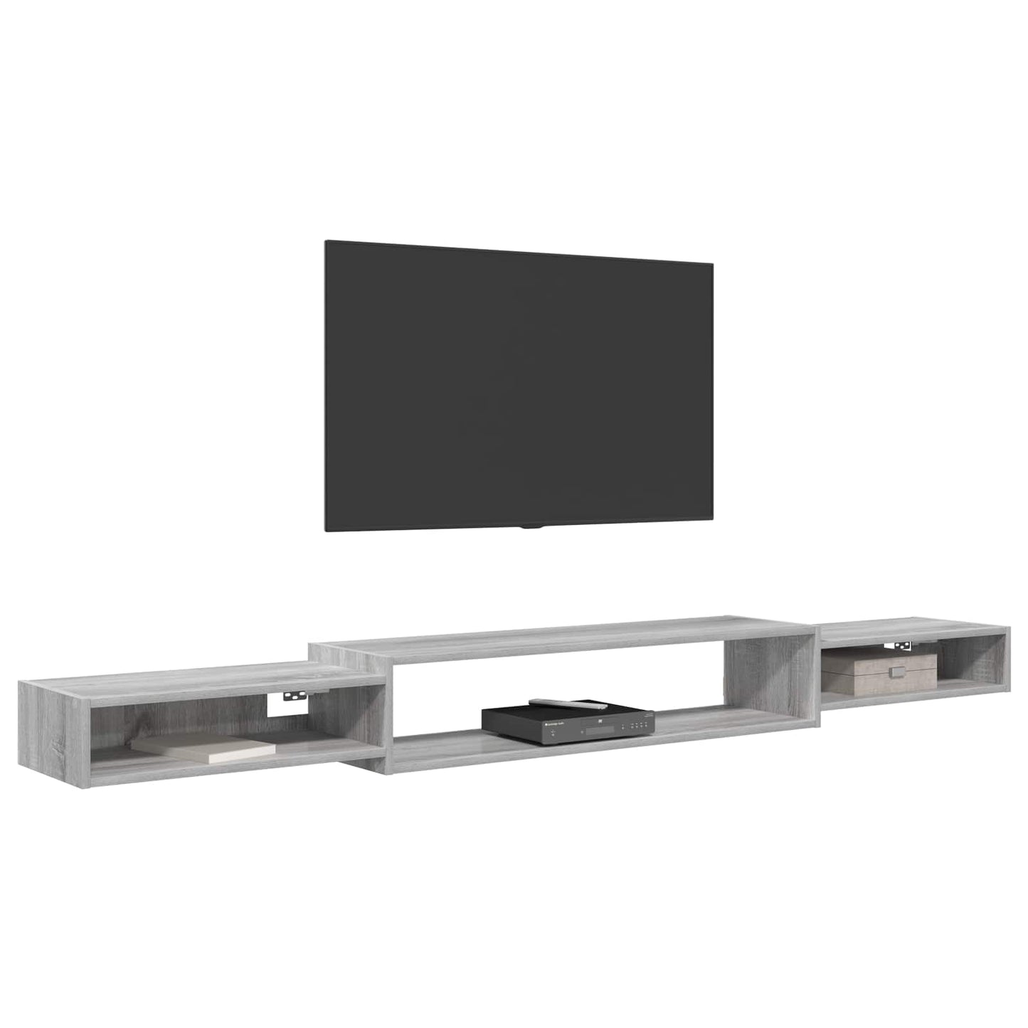 vidaXL Wall-mounted TV Cabinet Wall-Mounted Grey Sonoma