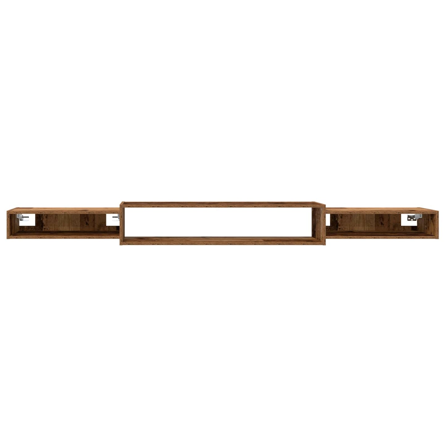 vidaXL Wall-mounted TV Cabinet Wall-Mounted Old Wood 220 x 28 x 21 cm