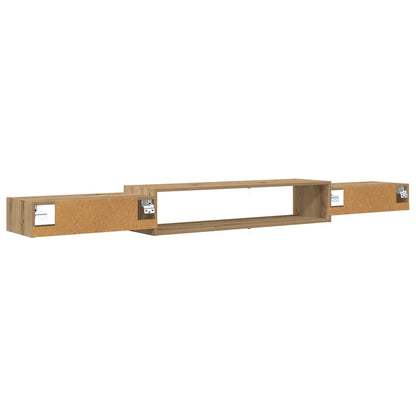 vidaXL Wall-mounted TV Cabinet Wall-Mounted Artisan Oak