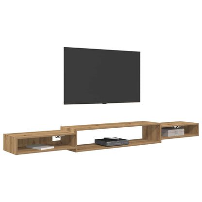 vidaXL Wall-mounted TV Cabinet Wall-Mounted Artisan Oak