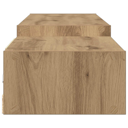 vidaXL Wall-mounted TV Cabinet Wall-Mounted Artisan Oak