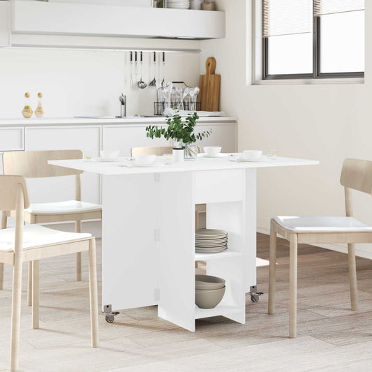 vidaXL Dinning Table 115 x 70 x 75 cm Engineered Wood White
