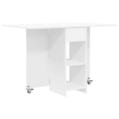 vidaXL Dinning Table 115 x 70 x 75 cm Engineered Wood White