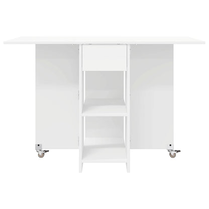 vidaXL Dinning Table 115 x 70 x 75 cm Engineered Wood White