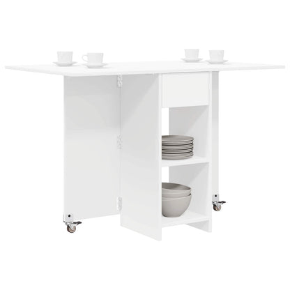 vidaXL Dinning Table 115 x 70 x 75 cm Engineered Wood White