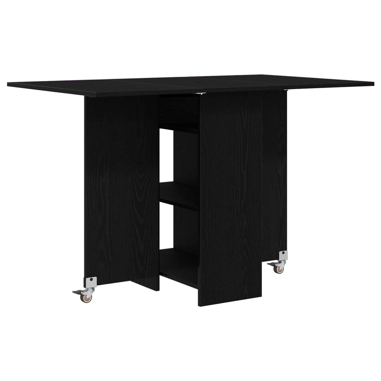 vidaXL Dinning Table 115 x 70 x 75 cm Engineered Wood Black Oak