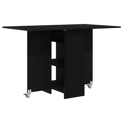 vidaXL Dinning Table 115 x 70 x 75 cm Engineered Wood Black Oak