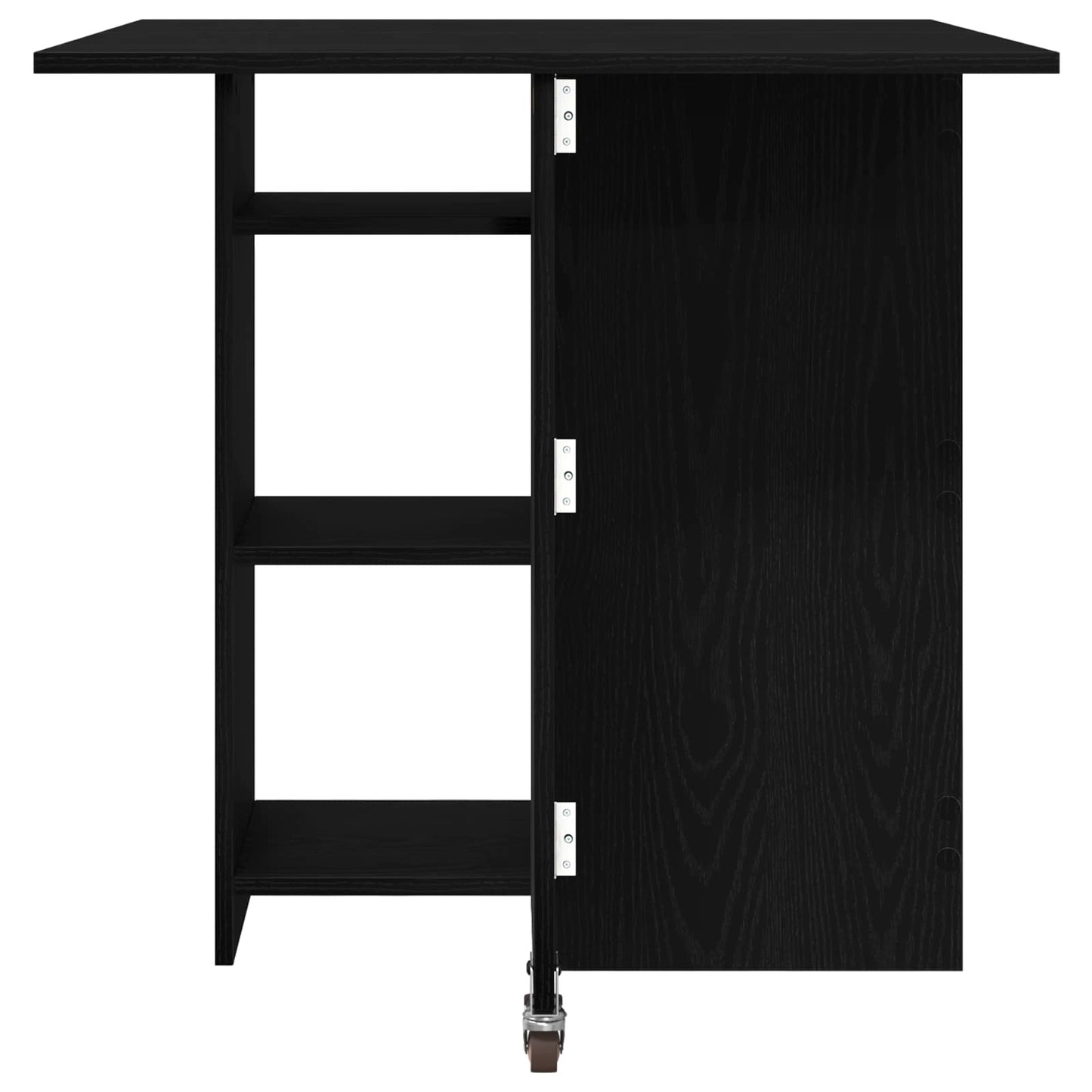 vidaXL Dinning Table 115 x 70 x 75 cm Engineered Wood Black Oak