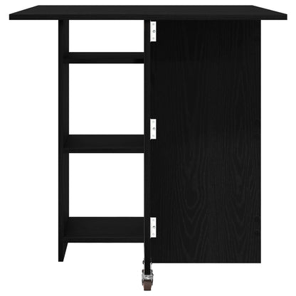 vidaXL Dinning Table 115 x 70 x 75 cm Engineered Wood Black Oak