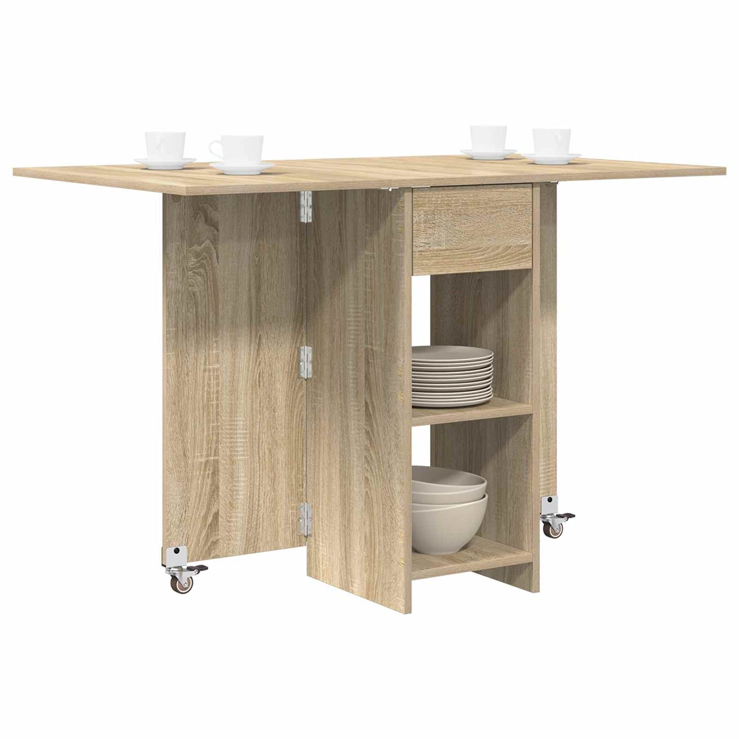 vidaXL Dinning Table 115 x 70 x 75 cm Engineered Wood Sonoma Oak