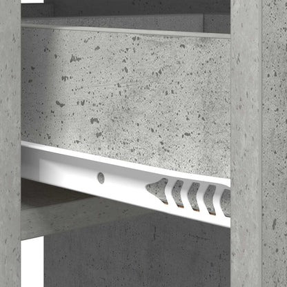 vidaXL Dinning Table 115 x 70 x 75 cm Engineered Wood Concrete Grey