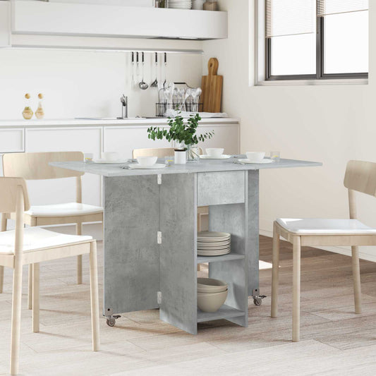 vidaXL Dinning Table 115 x 70 x 75 cm Engineered Wood Concrete Grey