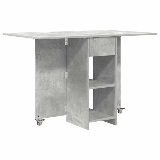 vidaXL Dinning Table 115 x 70 x 75 cm Engineered Wood Concrete Grey